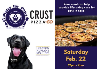 Houston Humane Society | Crust Pizza | Paws for plates