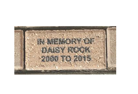 Tribute Brick Houston Humane Society